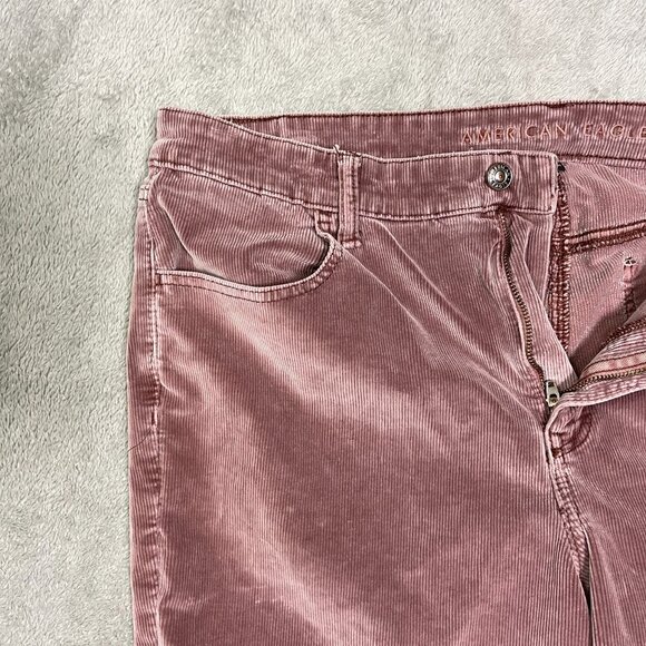 American Eagle Stretch Pants Corduroy Hi Rise Jegging 20 Long Outdoorsy Casual - Picture 3 of 16